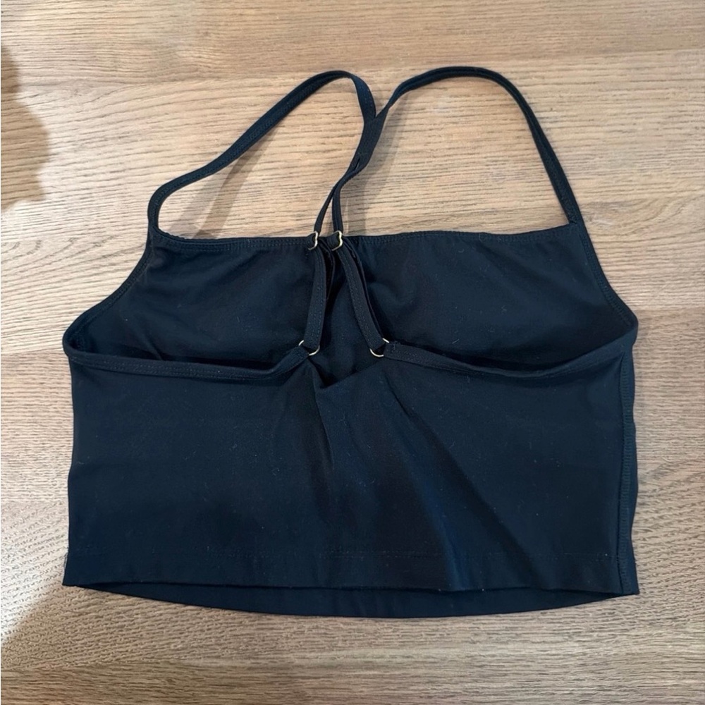 Monday Swimwear Black Logo Crop Tank Top - Picture 3 of 5